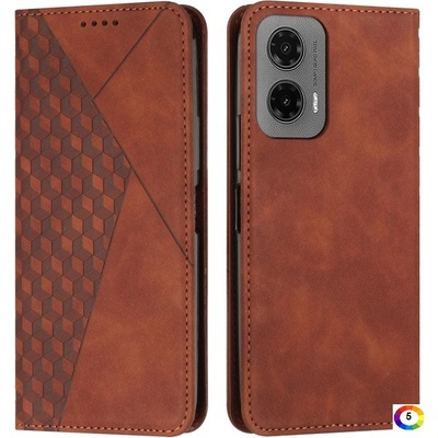 Motorola Moto G35 5G Magnetic Wallet/ Diamond Splicing Skin Калъф и Протектор