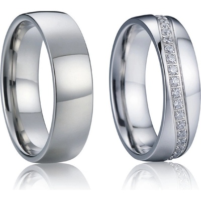 Steel Wedding Snubné prstene chirurgická ocel SSPL017