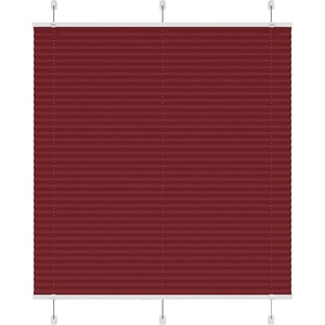 vidaXL Плисирана щора Бордо червено 120x150 cm Ширина на плата 119, 4cm (4015249)