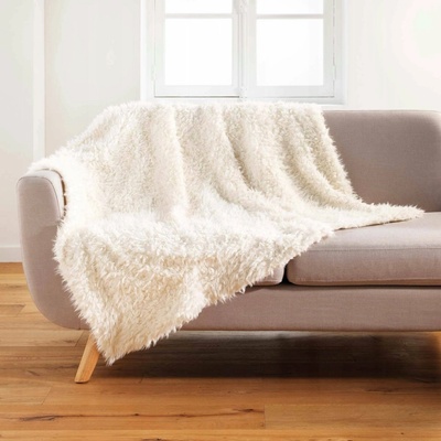 Douceur d`Interieur Interiérový design Měkká deka z umělé kožešiny MOUTON 180x220