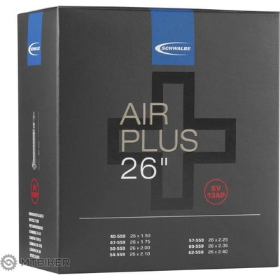 Schwalbe Air Plus 26 x 1.50 - 2.40" duše, galuskový ventilek 40 mm
