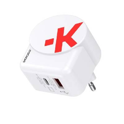 Адаптер-зарядно SKROSS Euro USB Charger AC45PD, USB-A, USB-C