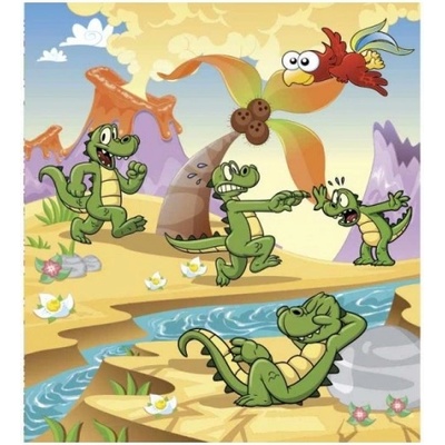 DIMEX ART Флизелинов фототапет крокодили 225 x 250 см