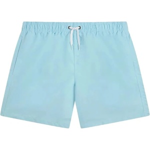 Sundek Бански гащета Sundek Iconic taffeta stretch waist swimming shorts - Blue (Vintage Glacier)