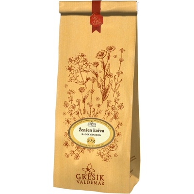 Grešík Ženšen kořen řezaný 20 g – Hledejceny.cz