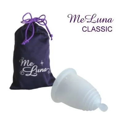 Me Luna Менструална чашка Me Luna размер M плюс 10 таблетки за стерилизация Класик (Classic) Топче Бял