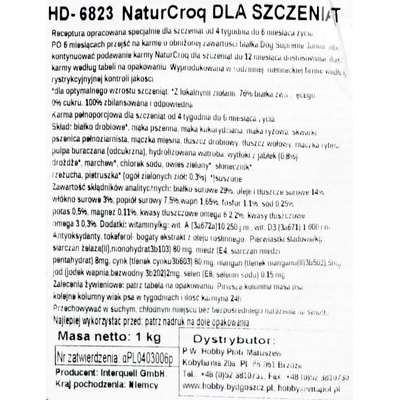 Happy dog NaturCroq Puppy 1 kg
