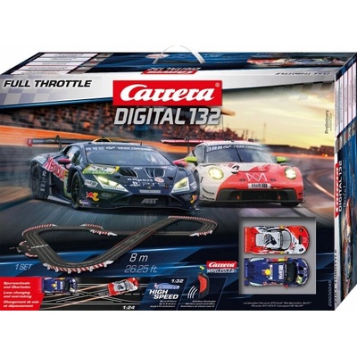 Carrera DIGITAL 132 Dráha Full Throttle Plný Plyn 8m Bezdrôtový 30045