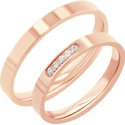 Eppi Zlaté snubní prsteny s diamanty Yorik RW45564