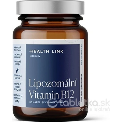 Health Link Lipozomálny vitamín B12 60 kapsúl