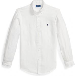 Ralph Lauren Риза с дълъг ръкав Polo Ralph Lauren Linen Long Sleeve Shirt - White - sportihobi - 586,73 лв