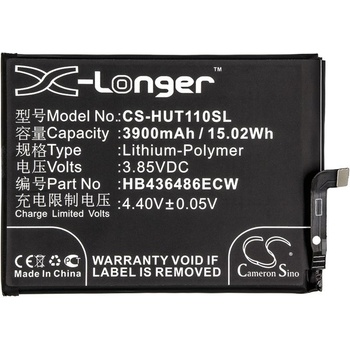 Cameron Sino - Съвместима с Huawei BLA-AL00, CLT-L04, G10 Plus HB436486ECW LiPo, 3900 mAh, 3.85 V; CS-HUT110SL (CS-HUT110SL)