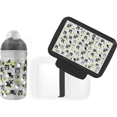 Zdravá fľaša 0,5 l a Zdravá desiata set Pixel Head