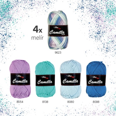 Sada melír "05" - 8 odstínů příze Camilla