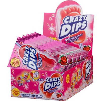 Chupa Chups Crazy Dips jahoda 14 g