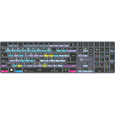 Logickeyboard DaVinci Resolve TITAN Wireless Backlit Keyboard - Windows UK