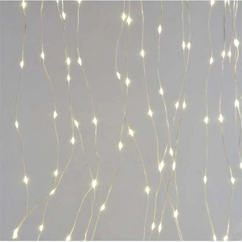Emos Svetelná reťaz LED vianočná nano reťaz záclona 2,9x1,5 m vonkajšia aj vnútorná teplá biela programy D3EW03