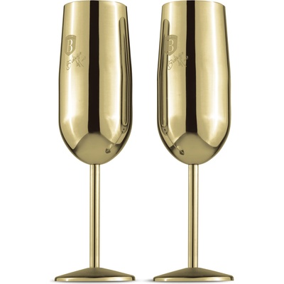 Berlinger Haus BH-8663 Колекция Leonardo Комплект от 2 метални чаши за шампанско - Шампанско злато (BH-8663)