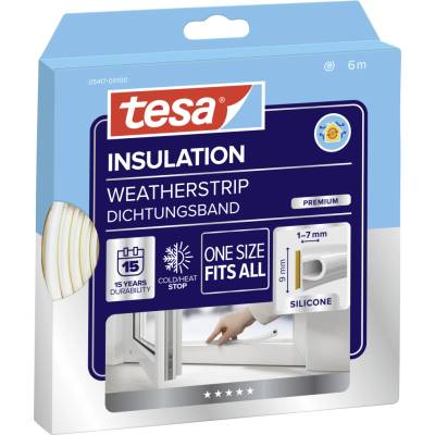 Tesa tape Tesnenie silikónové biele 6m