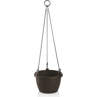 Plastkon Květináč samozavlažovací Marina závěsný provázek pr.25 cm hnědý