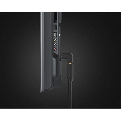 Адаптер от мъжко HDMI към женско HDMI - Ugreen Angled 4K HDMI Male to HDMI Female Adapter Bottom (черен) (20109)