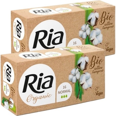 Ria Organic Bio Cotton Tampons Normal hygienické tampóny 16 ks