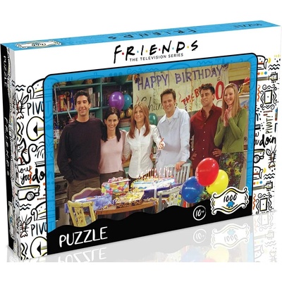 Winning Moves Пъзел Winning Moves от 1000 части - Приятели, рожден ден (WM00940)