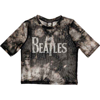 The Beatles Drop T Logo Black XL Дамски Риза (BEATMCT558LB04)