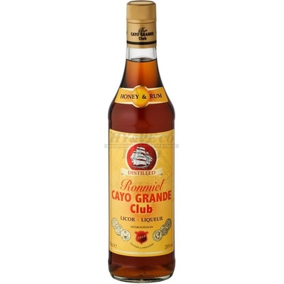 Cayo Grande Club Honey 20% 0,7 l (čistá fľaša)