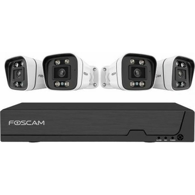 Foscam FN9108E B4 2T UEberwachungskameraset 4 Kameras mit Recorder Weiss (FN9108E-B4-2T)