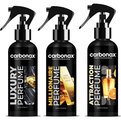 CARBONAX Set autoparfémů pro luxusně smyslné auto 3 x 150 ml