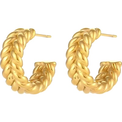 HARAHU Обеци mu-32683 - Златни kp32683 (mu-32683)