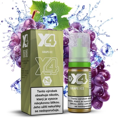 X4 Bar Juice Chladivé hroznové víno 10 ml 20 mg – Zboží Mobilmania
