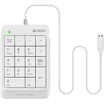 A4Tech Цифрова клавиатура A4tech FK13P, Бял (A4-KEY-FK-13P-WHITE)