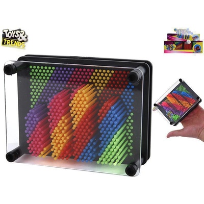 Toys&Trends Pin it! v tvare obdĺžnika 12,5x9,5 cm 3D odtlačky Dúhová