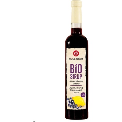Hollinger Sirup čierna ríbezľa s citrónom Bio 0,5 l
