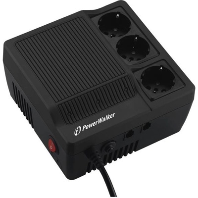 PowerWalker AVR 1000, 1000VA/600W, 3x schuko, черен цвят