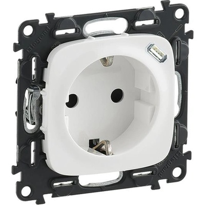 Legrand Контакт ШУКО 2P+E 16A + USB тип C 1.5A 7.5W цвят Бял Valena Allure - 753005 (753005)