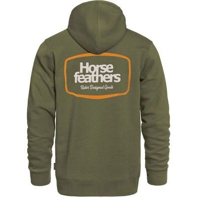Horsefeathers BRONCO LODEN GREEN pánske mikiny na zips
