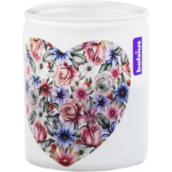 Image 1 of Bolsius Ароматна свещ Bolsius - Сърце от цветя, бяла (LPP-SUM-830INA)