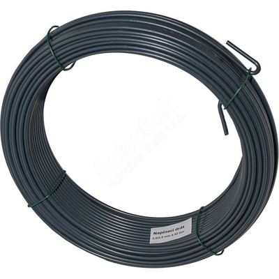 Napínací drát poplastovaný - drát 3,5 mm, balení 78 bm, antracit