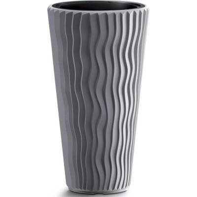 NABBI DPSP350 plastový kvetináč 34,9 cm sivý kameň