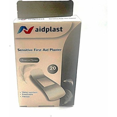 Aidplast senzitivní náplast 1,9x7,2 cm 20 ks
