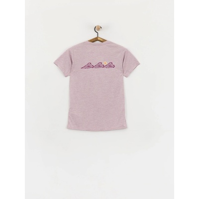 Patagonia Dámske funkčné tričko CAPILENE COOL DAILY SHIRT TRAILCHECK svetlo fialová
