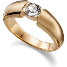 Oliver Weber prsteň Solitaire Gold 41001