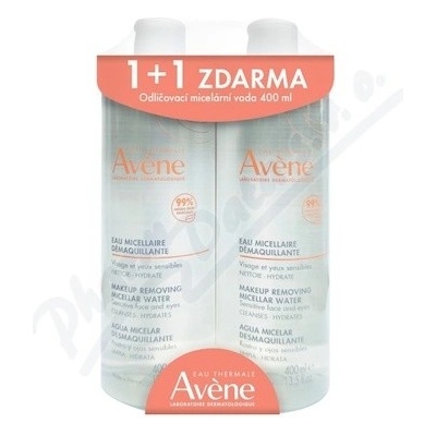 Avene micelární voda pro všechny typy pleti Duo 2 x 400 ml