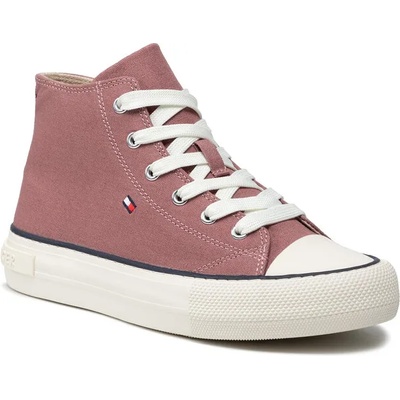 Tommy Hilfiger Кецове Tommy Hilfiger High Top Lace-Up Sneaker T3A4-32119-0890 S Розов (High Top Lace-Up Sneaker T3A4-32119-0890 S)