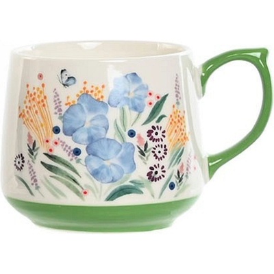 Item international Порцеланова чаша за чай със светло зелена дръжка, 450мл (2021)