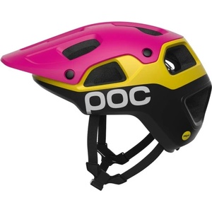 POC Каска за планинско колоездене POC Cularis Pure Bike helmet - Rhos Red Matt / Citrine Yellow Matt - размер M 55-58 cm (851-1989-0412)