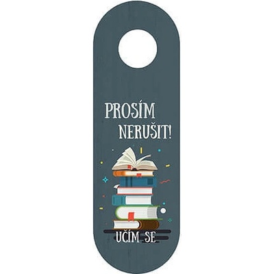 Závěs na kliku - nerušit, učím se
